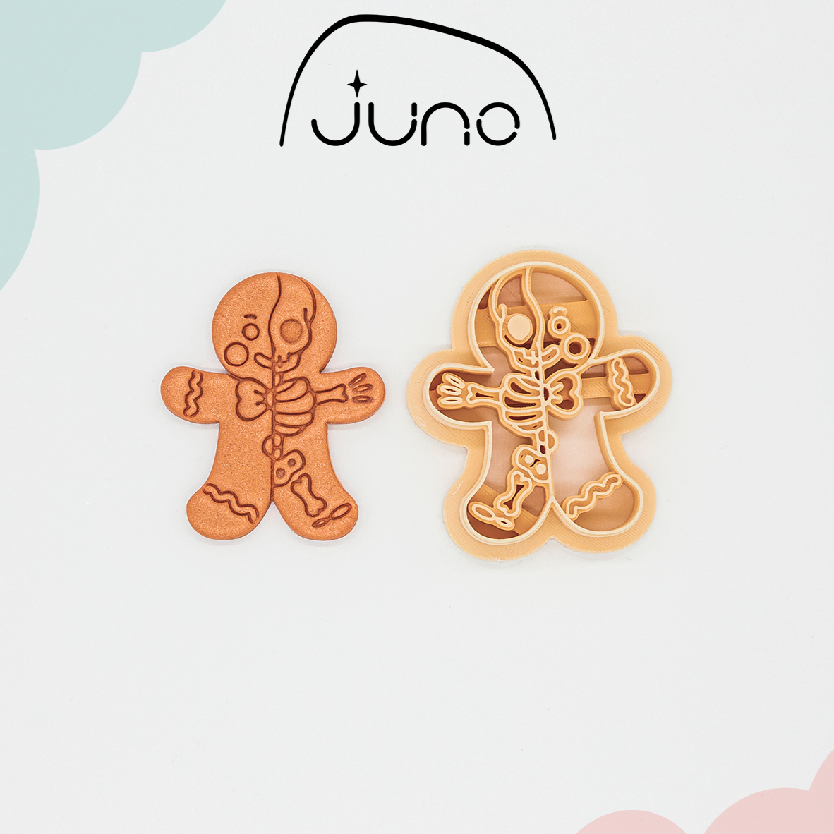 STL | Skeleton Gingerbread Man