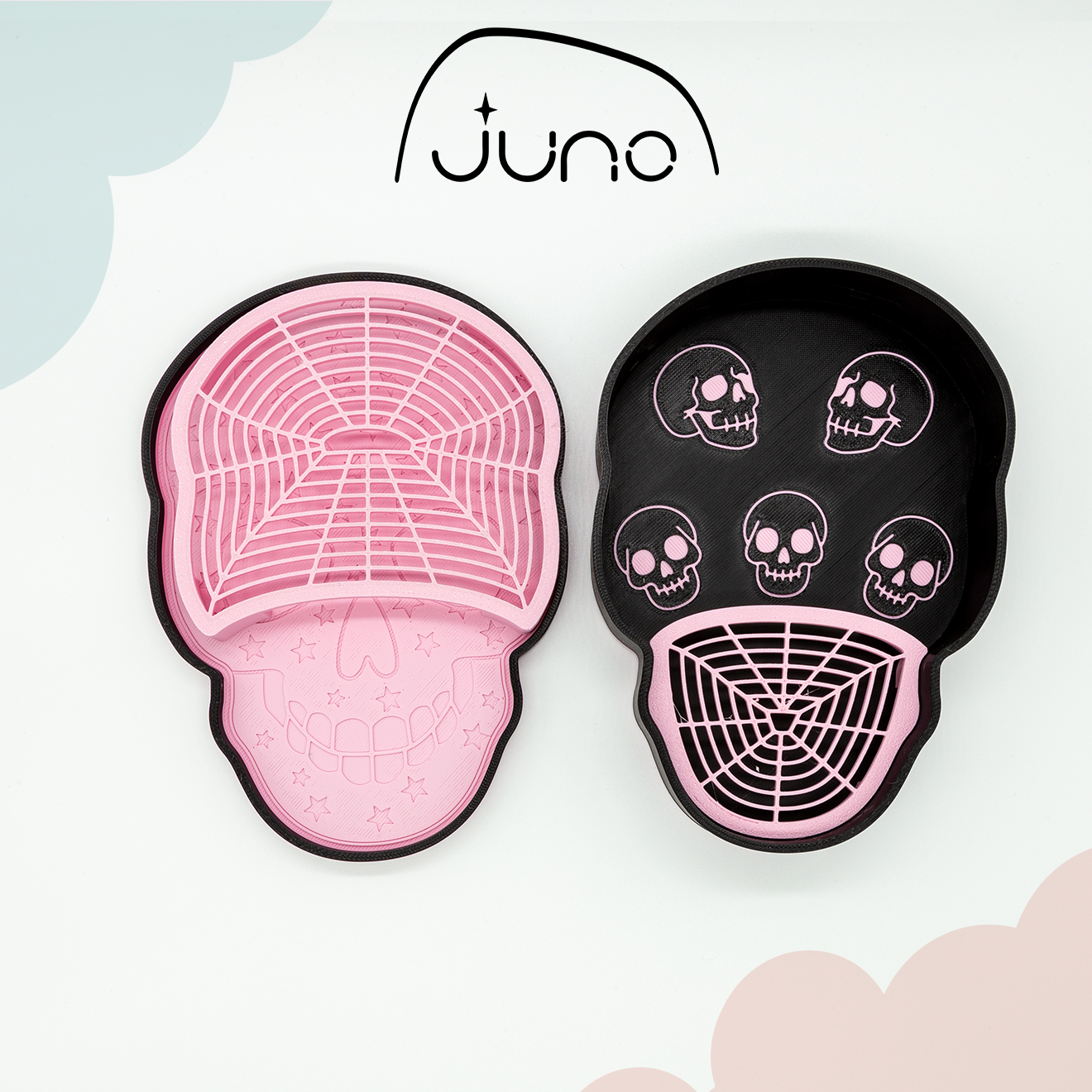 3mf File for BambuLab | Celestial Skull Cornstarch Box Dust Box Jewelry Tray