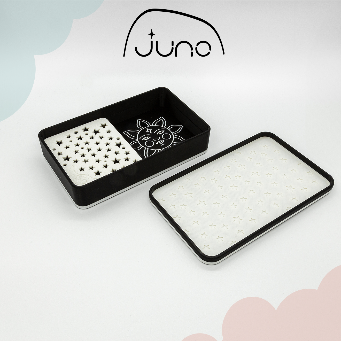 Celestial Cornstarch Container, Cornstarch tray, Dust Box, Jewelry box, Box, 3d printed