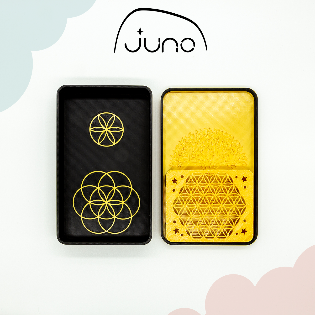 Tree of Life Cornstarch Container, Cornstarch tray, Dust Box, Jewelry box, Box, 3d printed