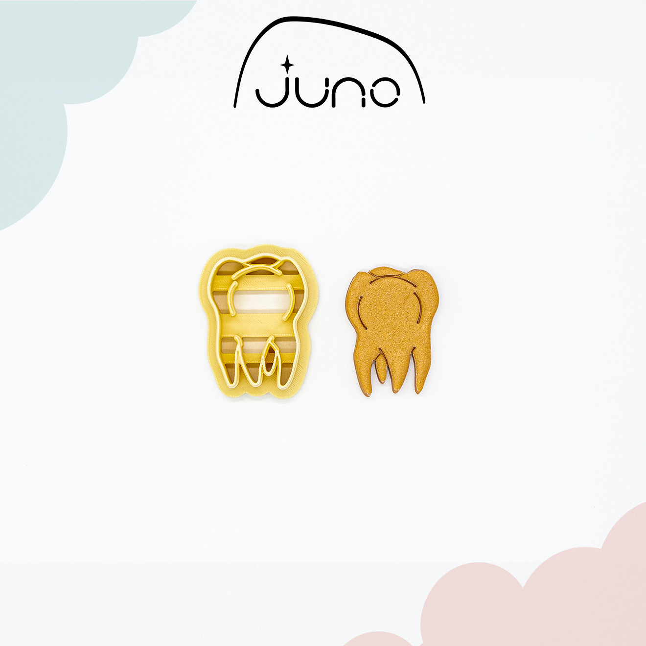 Tooth & Skull Tooth Cutter Printed Clay, Polymer Clay, Cookie Cutter