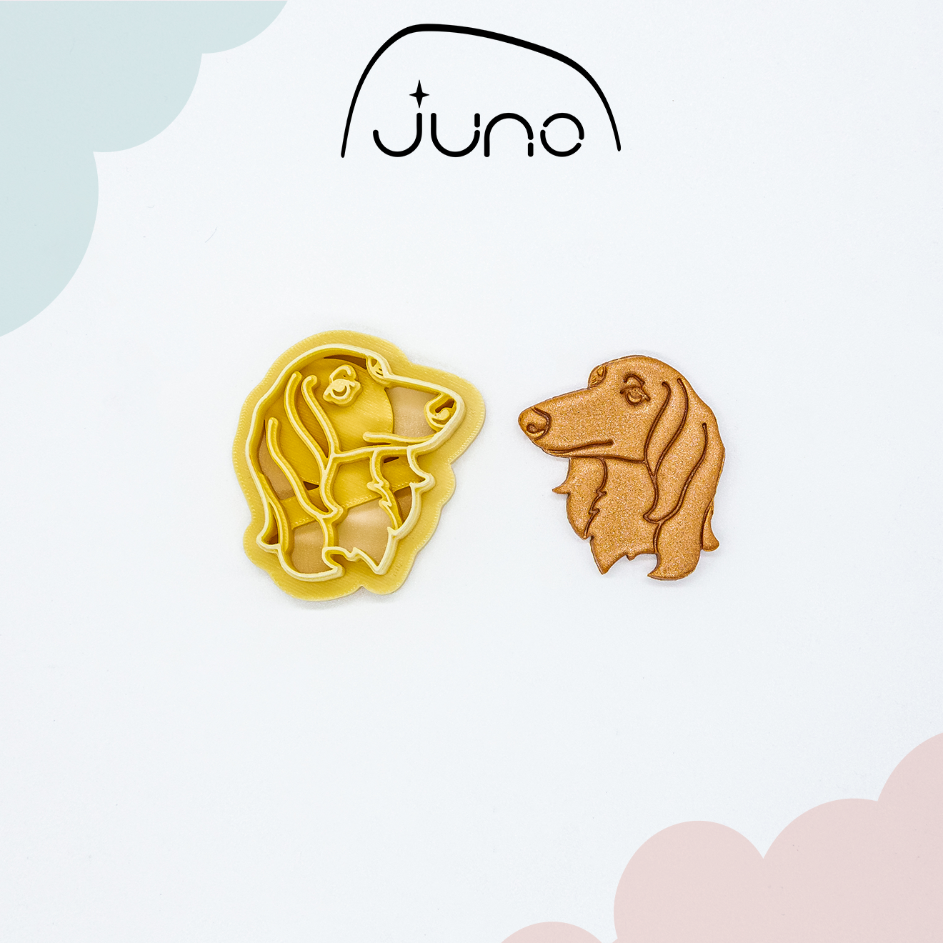 Saluki Face, Dog cutters, Printed Clay, Polymer Clay, Cookie Cutter