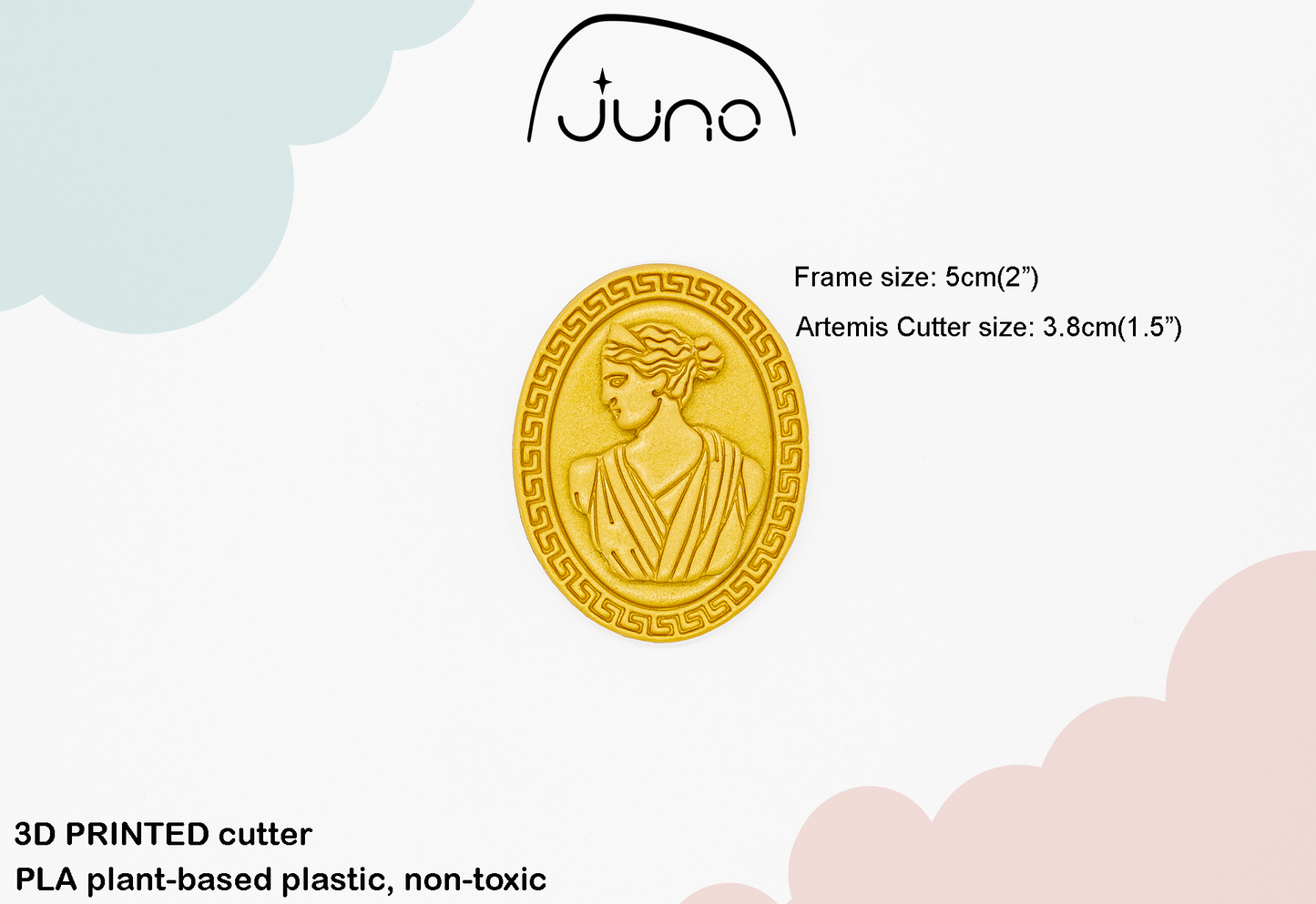 Artemis & Apollo Bust, Ancient Greece, Greek Mythology Printed Clay, Polymer Clay, Cookie Cutter