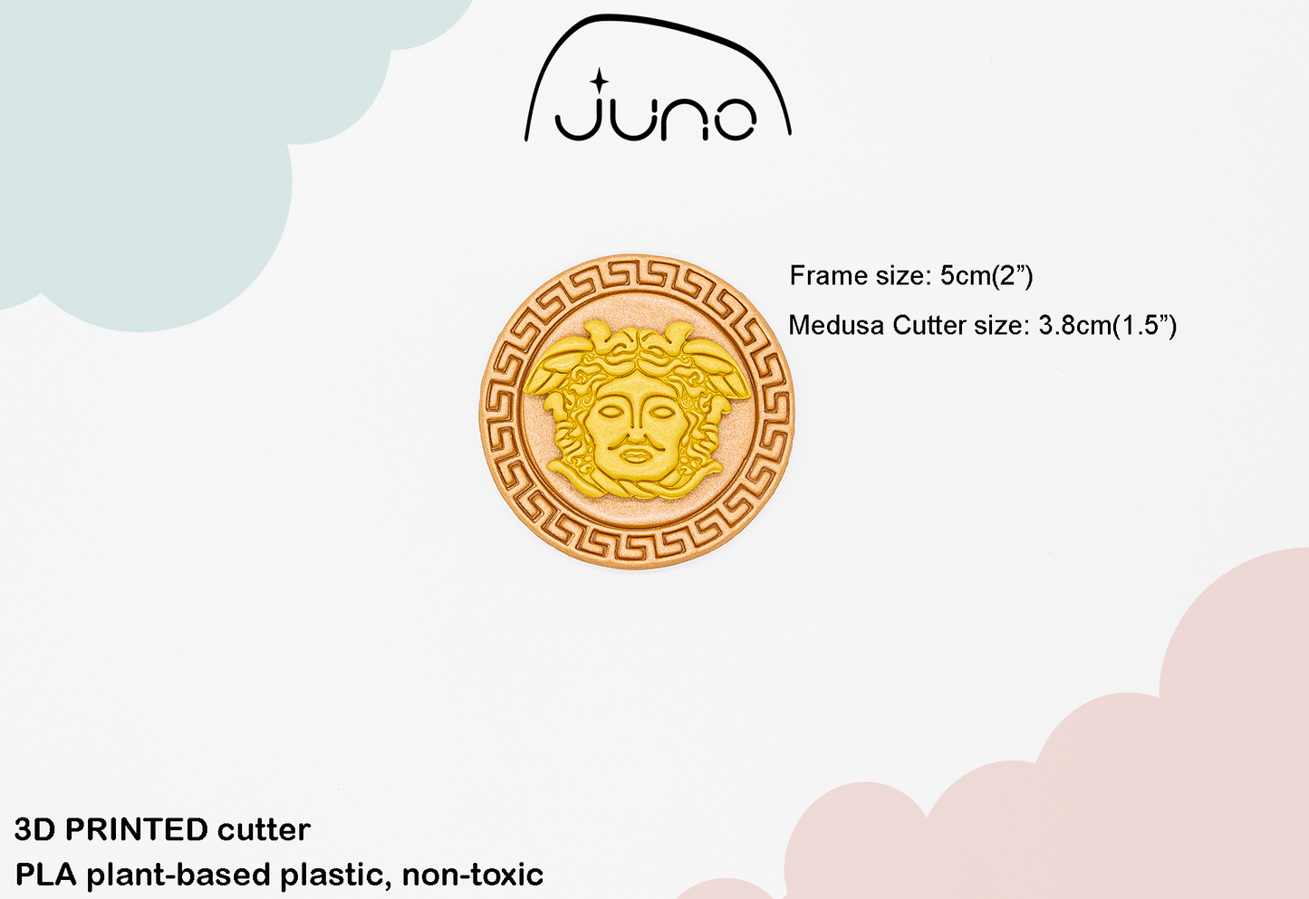 Medusa Statue, Ancient Greece, Greek Mythology Printed Clay, Polymer Clay, Cookie Cutter