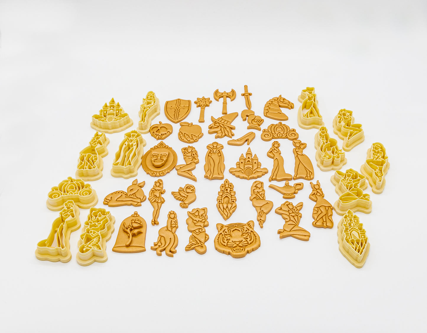 Spell Book Celestial Set Traditional Tattoo, Old School Printed Clay, Polymer Clay, Cookie Cutter