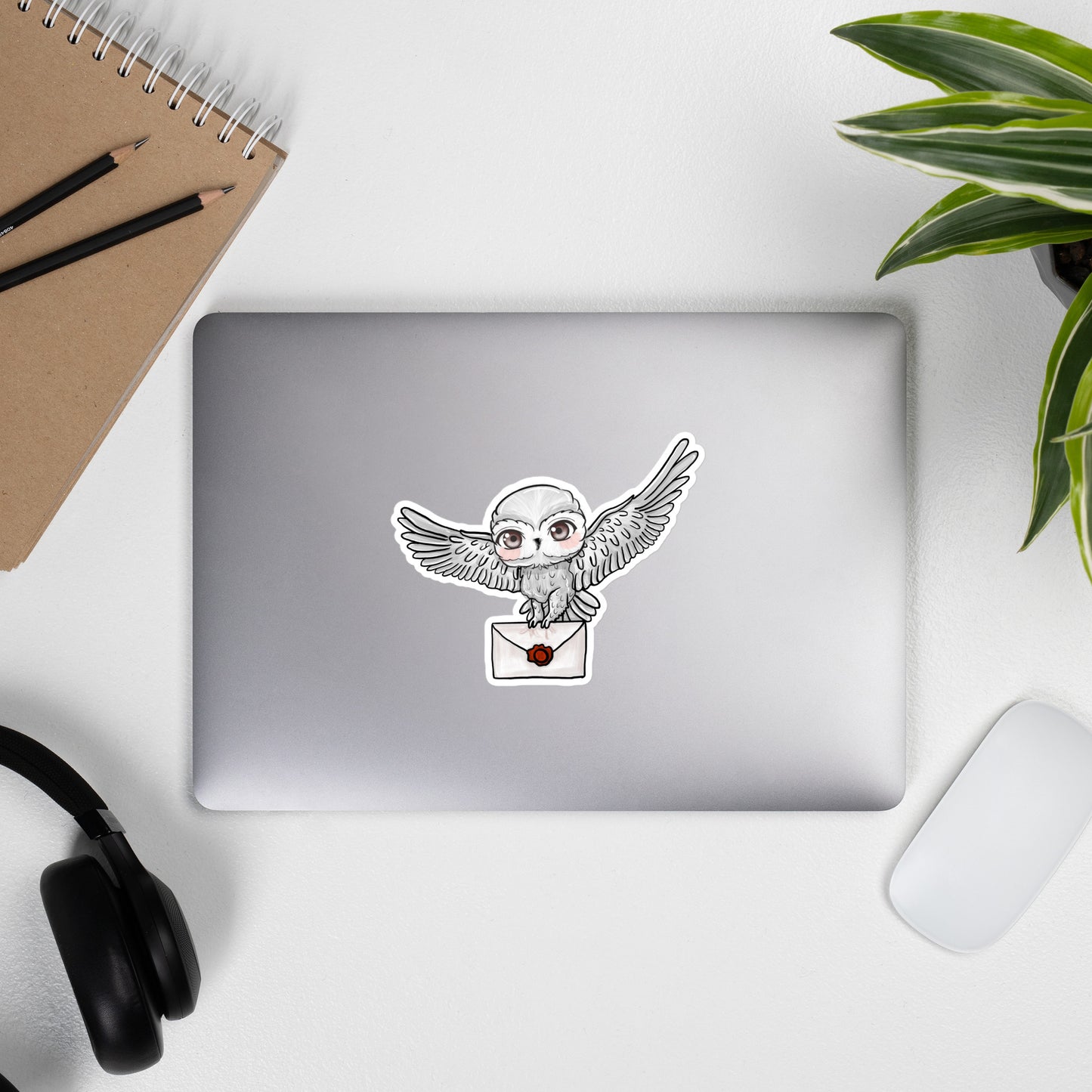Bubble-free stickers Wizard Owl