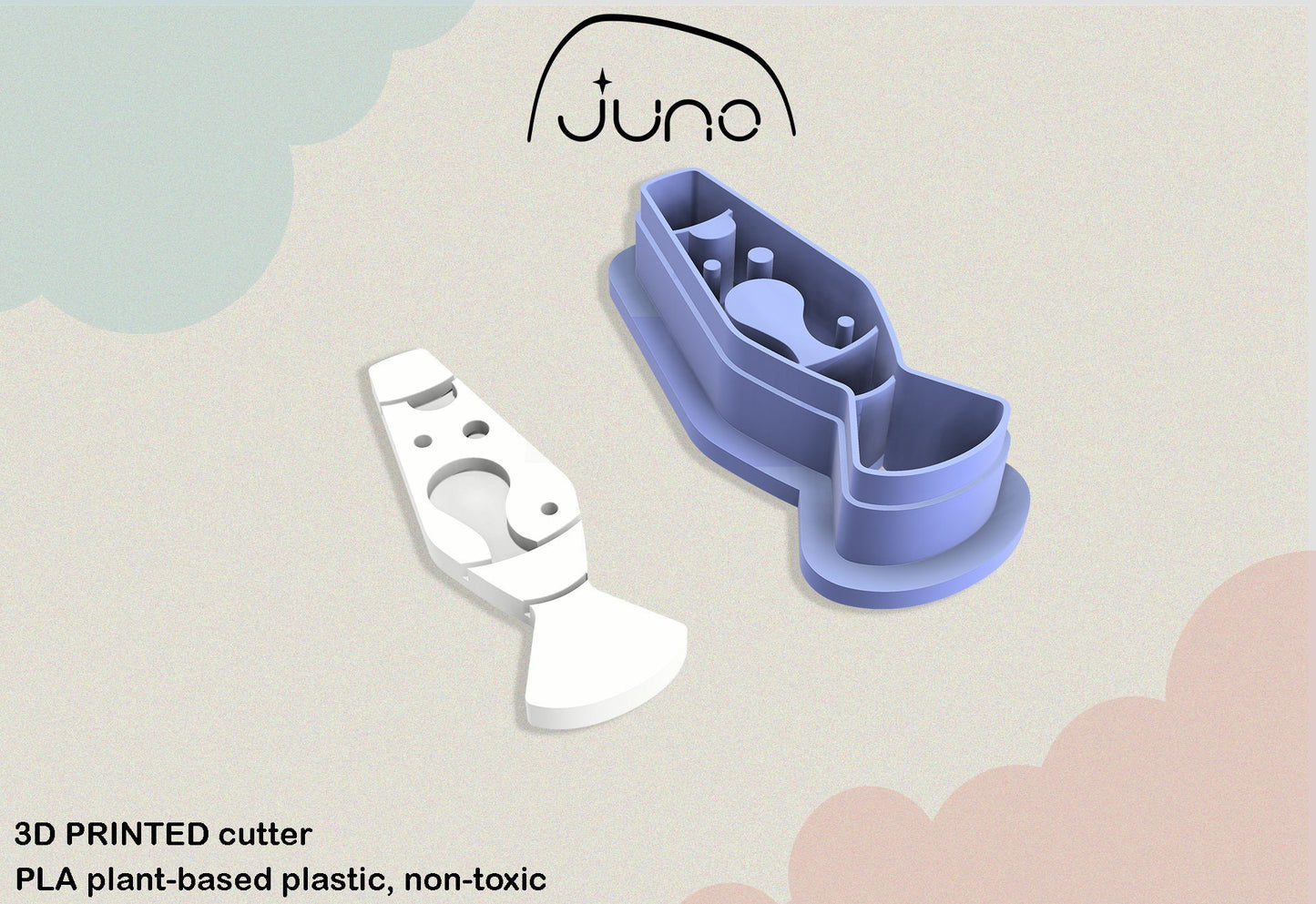 Lava Lamp Printed Clay Cutter Set, Polymer Clay, Cookie Cutter