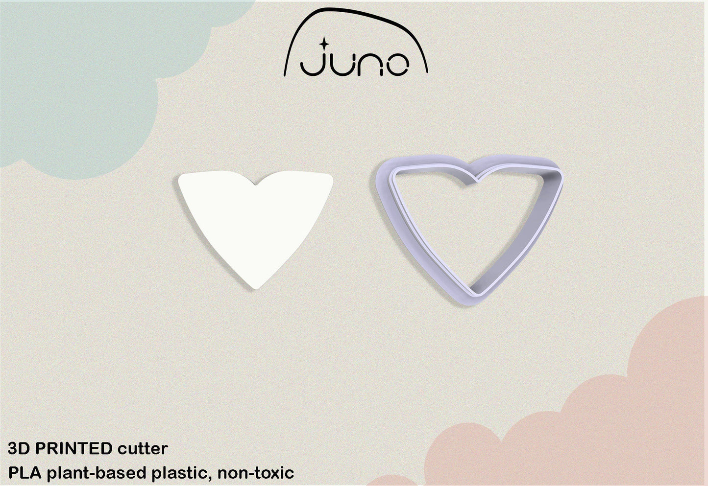 Deco Shape Printed Clay, Polymer Clay, Cookie Cutter