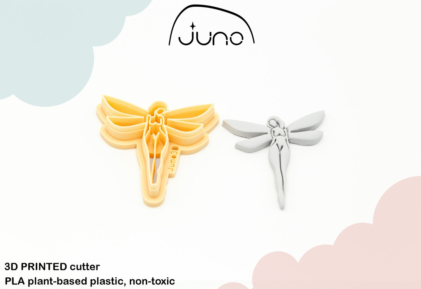 Fairy Women Empowerment, Girl power, Woman Body Printed Clay, Polymer Clay, Cookie Cutter