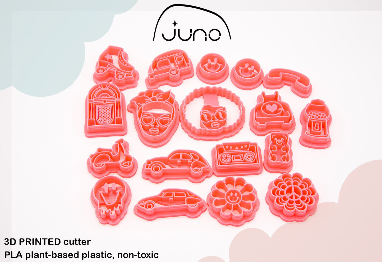 Gummy Bear Printed Clay, Polymer Clay, Cookie Cutter