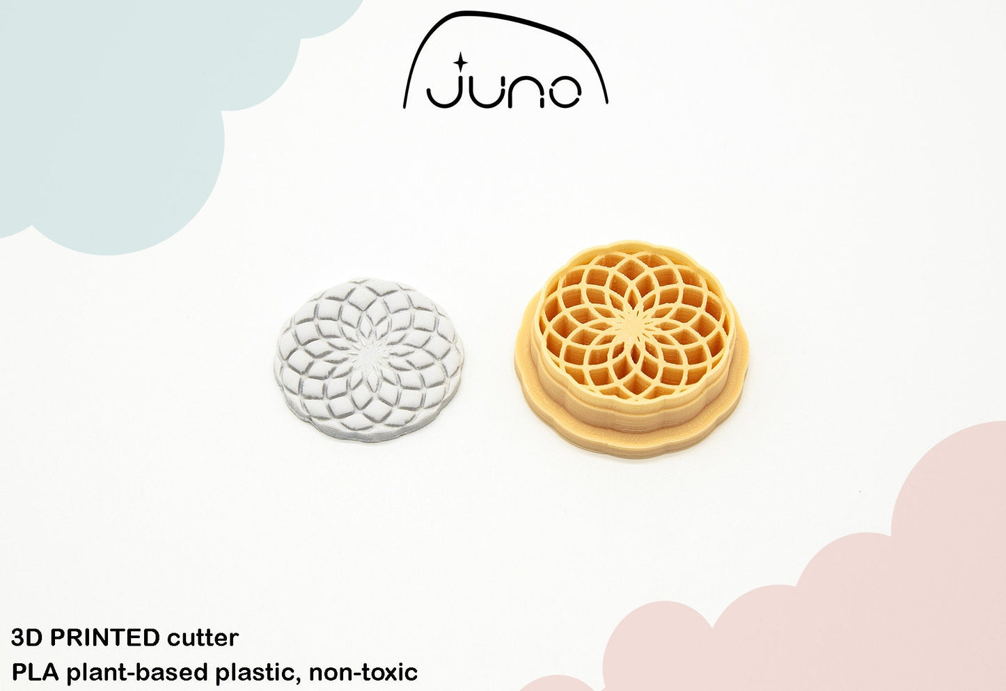 Torus Energy Field Printed Clay, Polymer Clay, Cookie Cutter