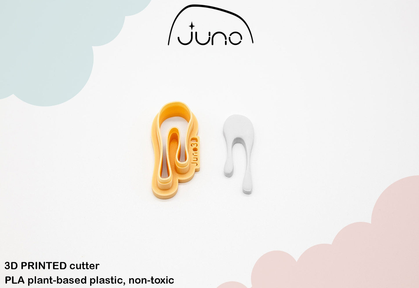 Dripping Honey Printed Clay, Polymer Clay, Cookie Cutter