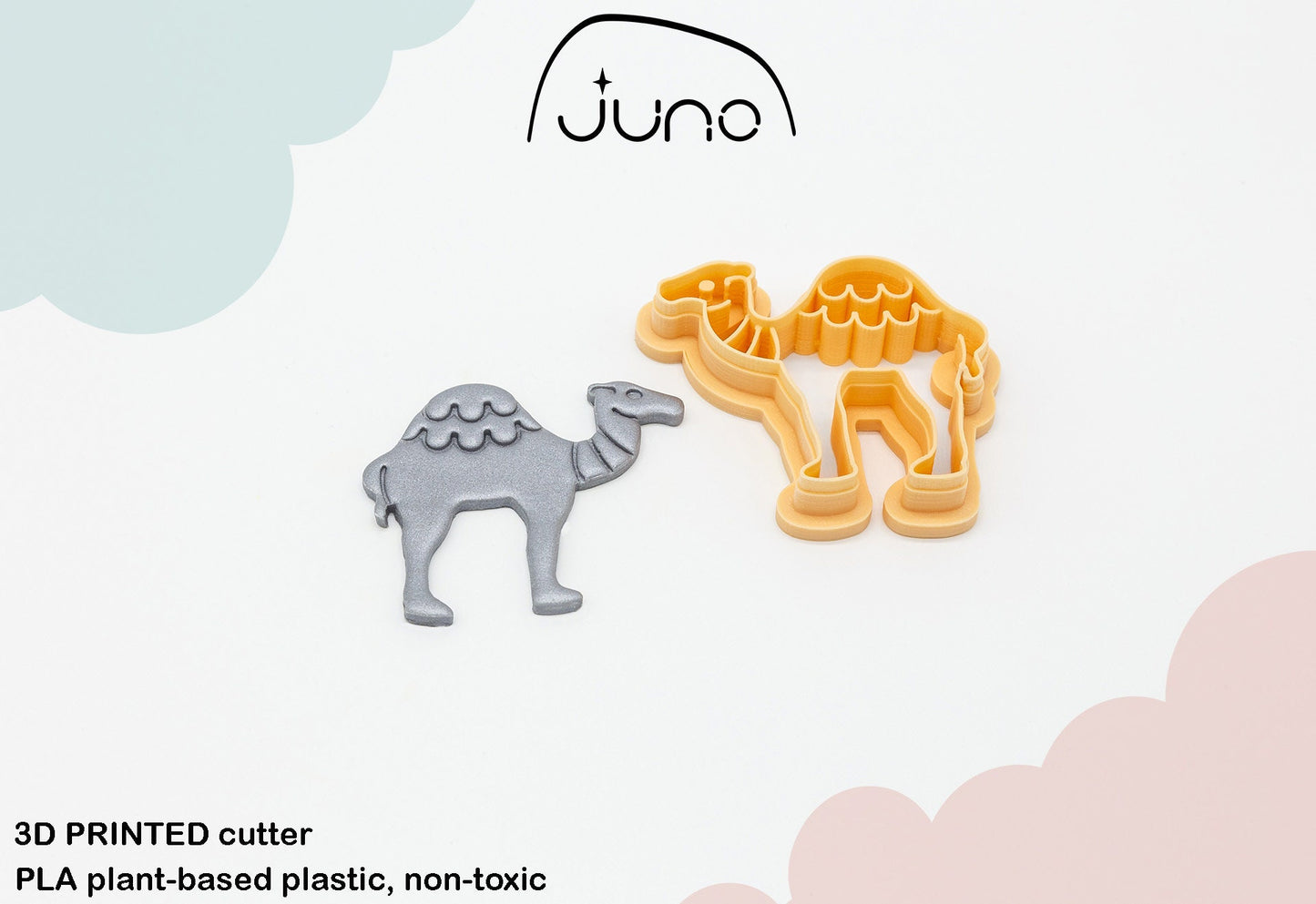 Camel Printed Clay, Polymer Clay, Cookie Cutter