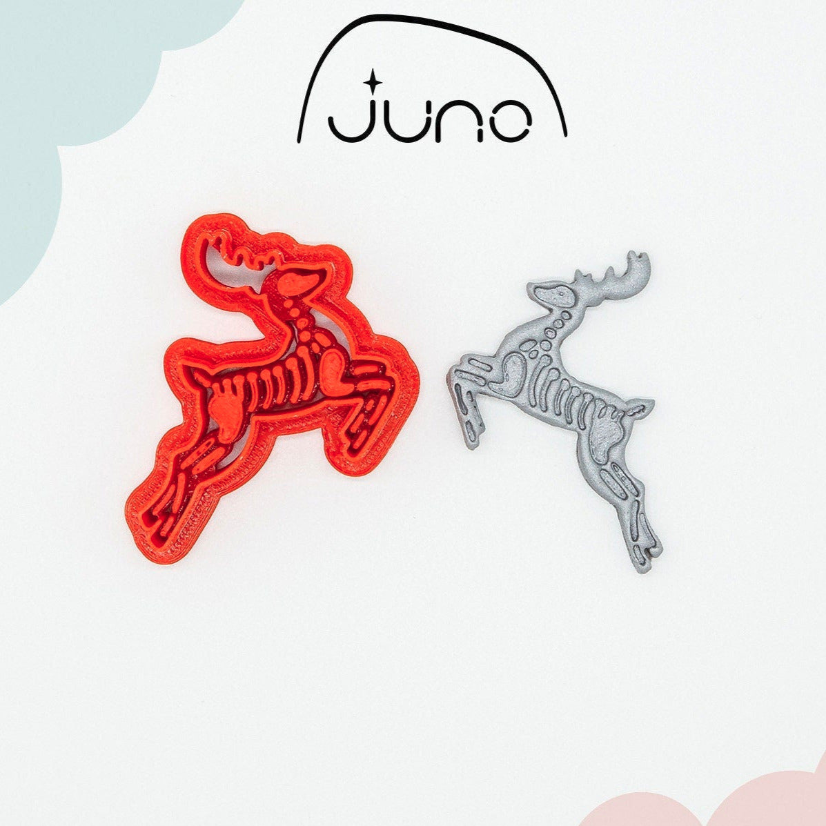 STL | Spooky X-MAS, Skeleton Reindeer, Gothic, Scary Christmas Ornament