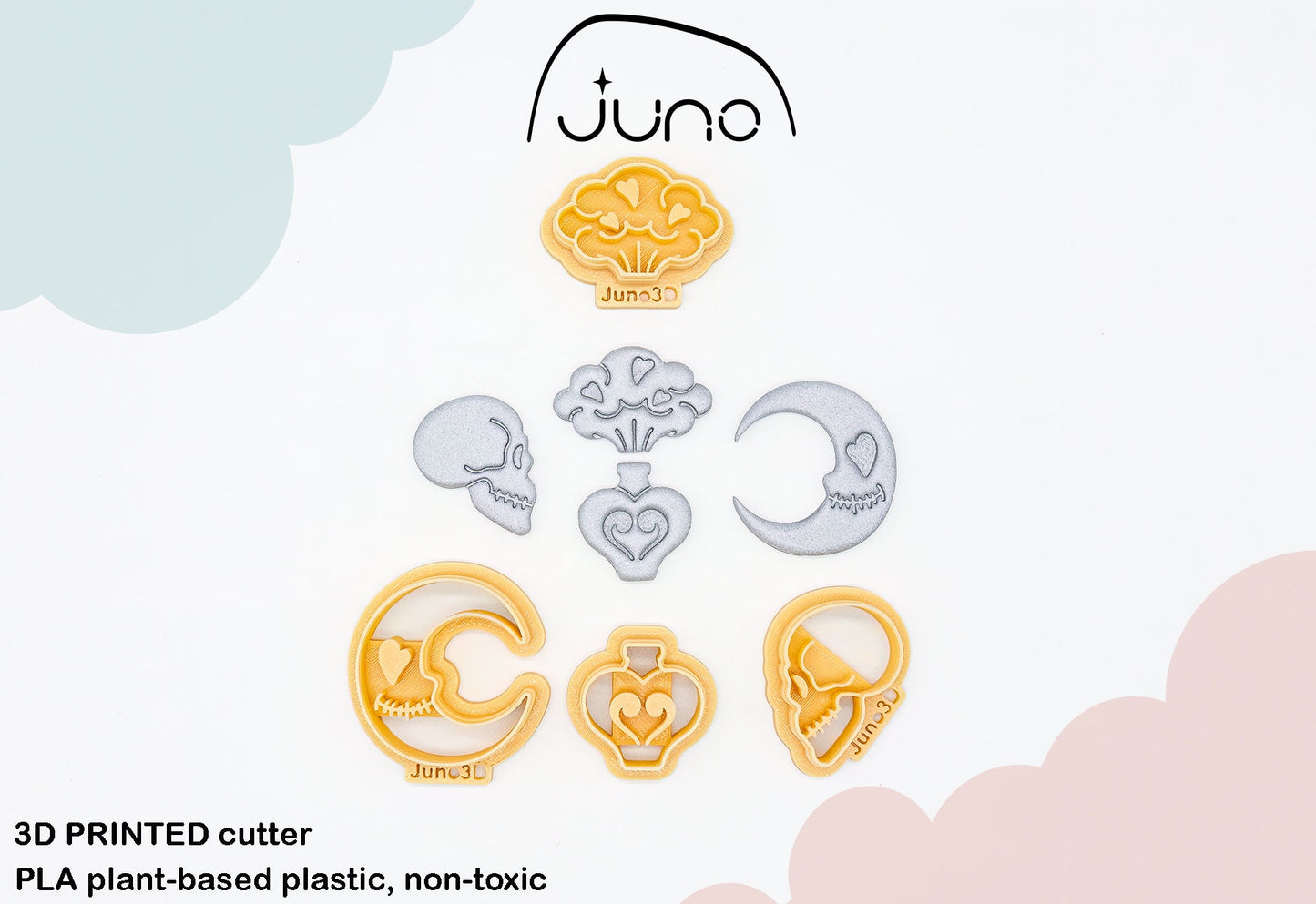 Self Love Potion, magical potion Printed Clay, Polymer Clay, Cookie Cutter