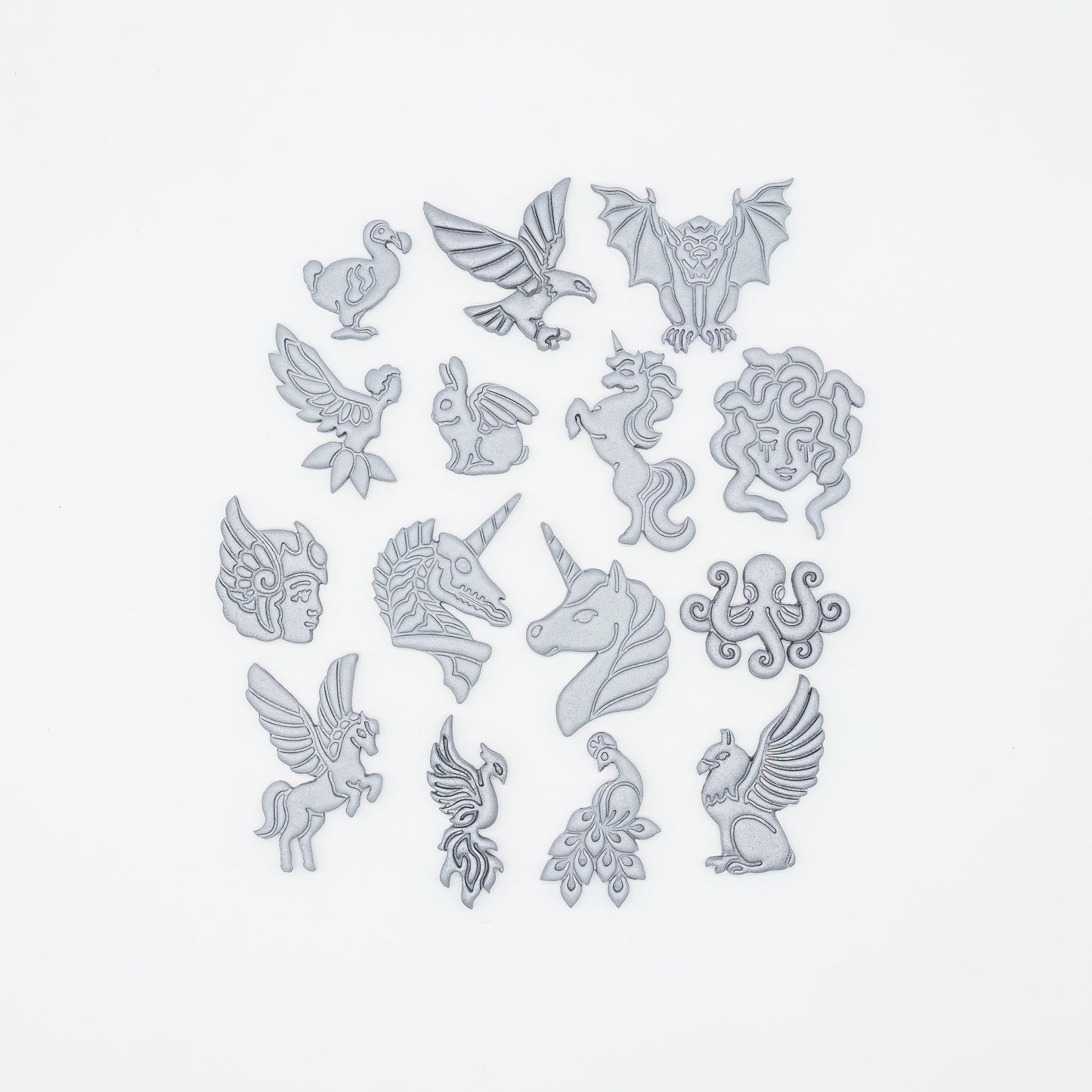 American Tattoo Eagle Printed Clay, Polymer Clay, Cookie Cutter