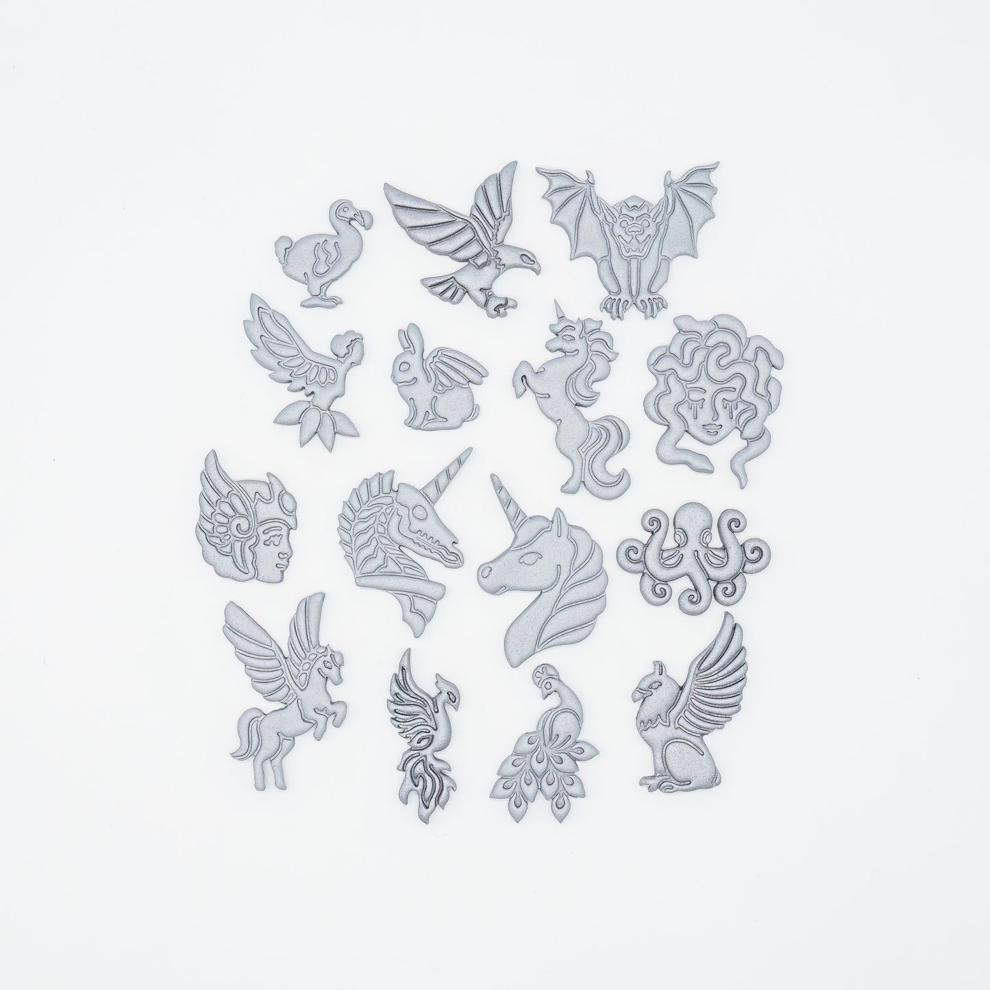 Fairy Bunny, Rabbit Printed Clay, Polymer Clay, Cookie Cutter