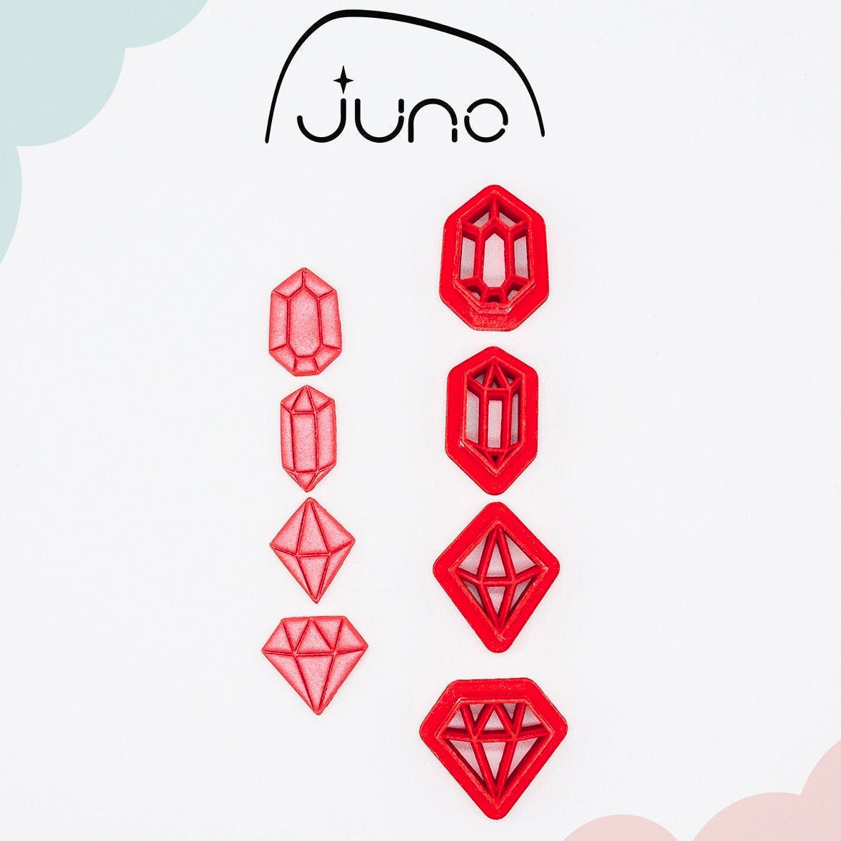 STL | Jewel Gem Stone Set of 4