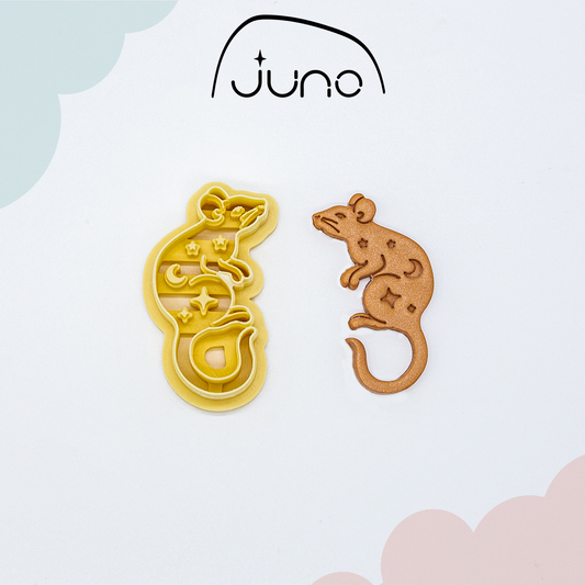 Rat, Chinese Calendar, Printed Clay, Polymer Clay, Cookie Cutter