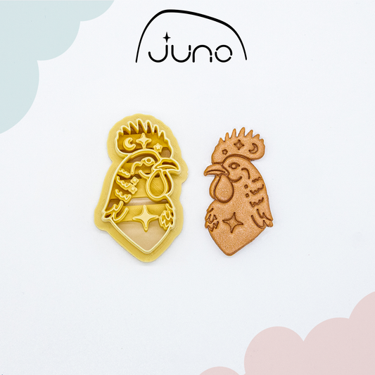 Rooster, Chinese Calendar, Printed Clay, Polymer Clay, Cookie Cutter