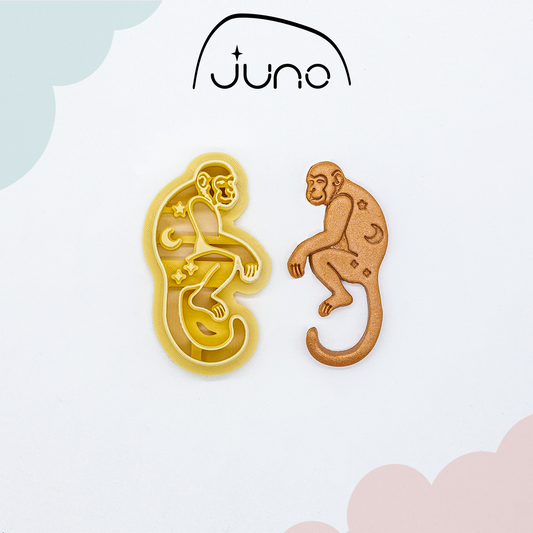 Monkey, Chinese Calendar, Printed Clay, Polymer Clay, Cookie Cutter