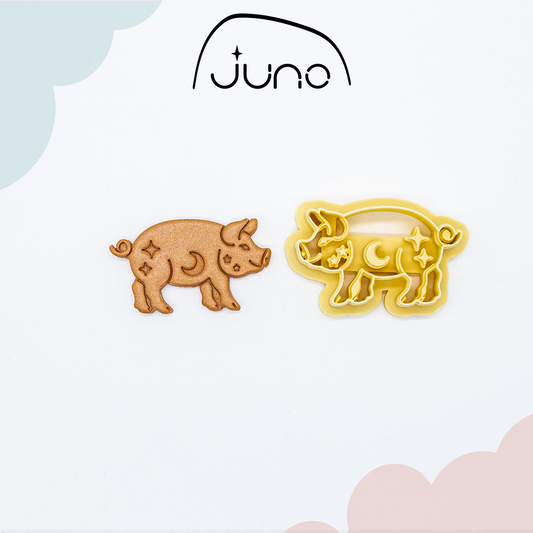Pig, Chinese Calendar, Printed Clay, Polymer Clay, Cookie Cutter