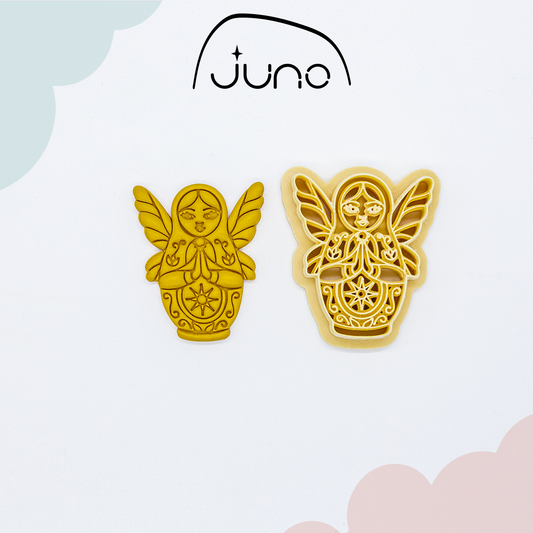 Matryoshka, Butterfly Fairy Printed Clay, Polymer Clay, Cookie Cutter