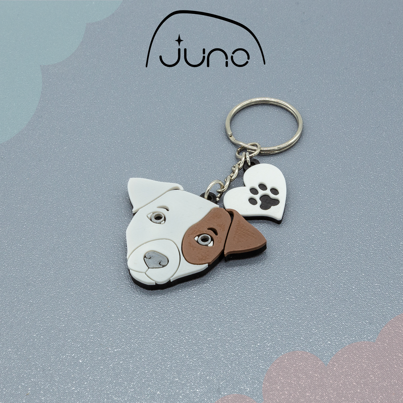 Custom Dog | NFC keychain for social media | digital business card | website | payment link | cash app | facebook | instagram | tiktok