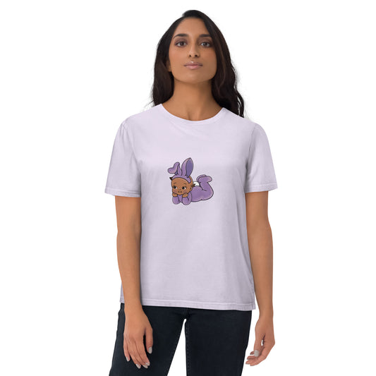 Unisex organic cotton t-shirt | Vintage Doll Cute Bunny