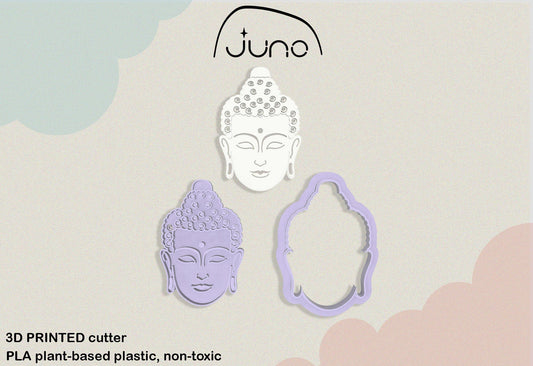 Buddha Cutter & Marker Set Printed Clay, Polymer Clay, Cookie Cutter