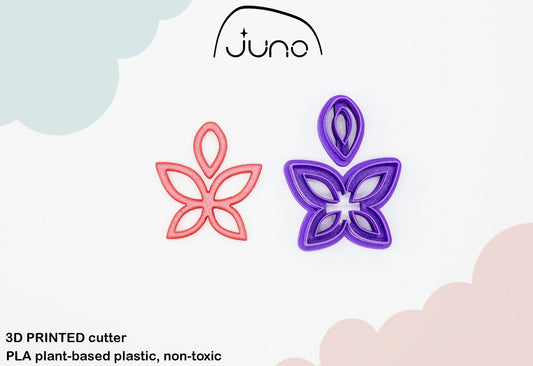 Cutout Butterfly Set, Printed Clay, Polymer Clay, Cookie Cutter